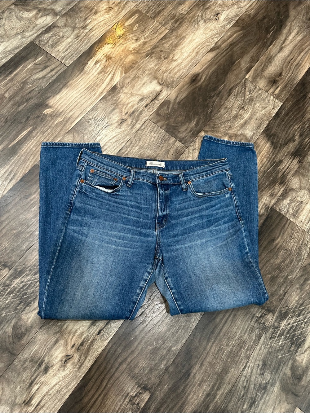 Madewell Womens 31 Medium Wash Slim BoyJean Stretch